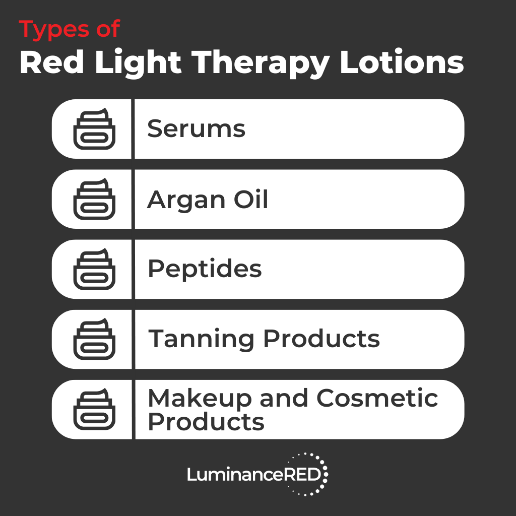 Infographic: Best Lotions for Red Light Therapy