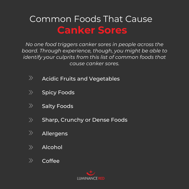 foods that cause canker sores