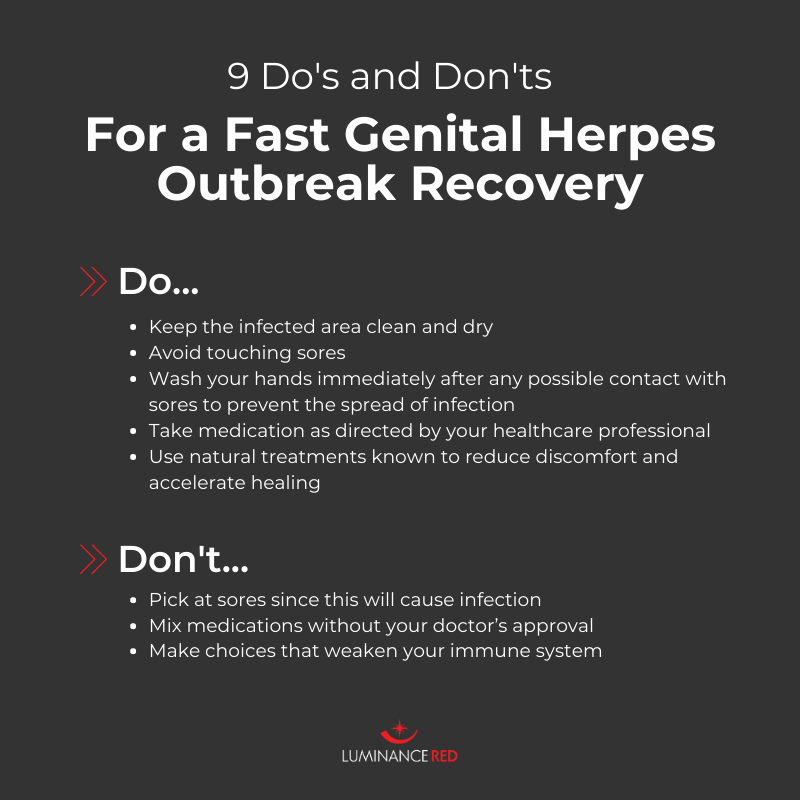 Get rid of genital herpes fast