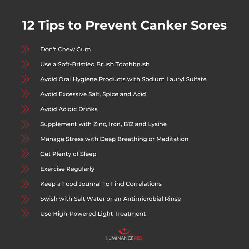 how to prevent canker sores