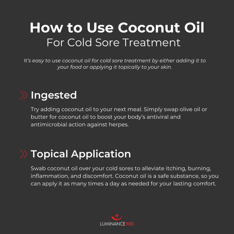 coconut oil and cold sores