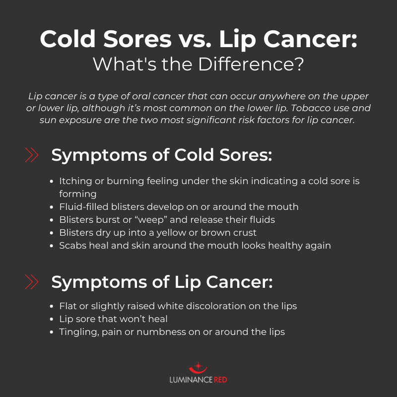 recurrent cold sores sign of cancer