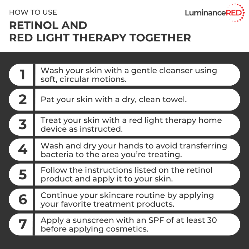 Infographic: Can You Use Retinol and Red Light Therapy Together?